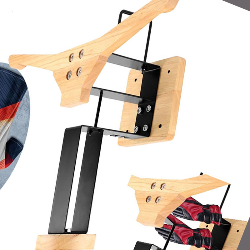Wood Motorcycle Helmet Holder  - Sports Equipment Organizer recension och pris