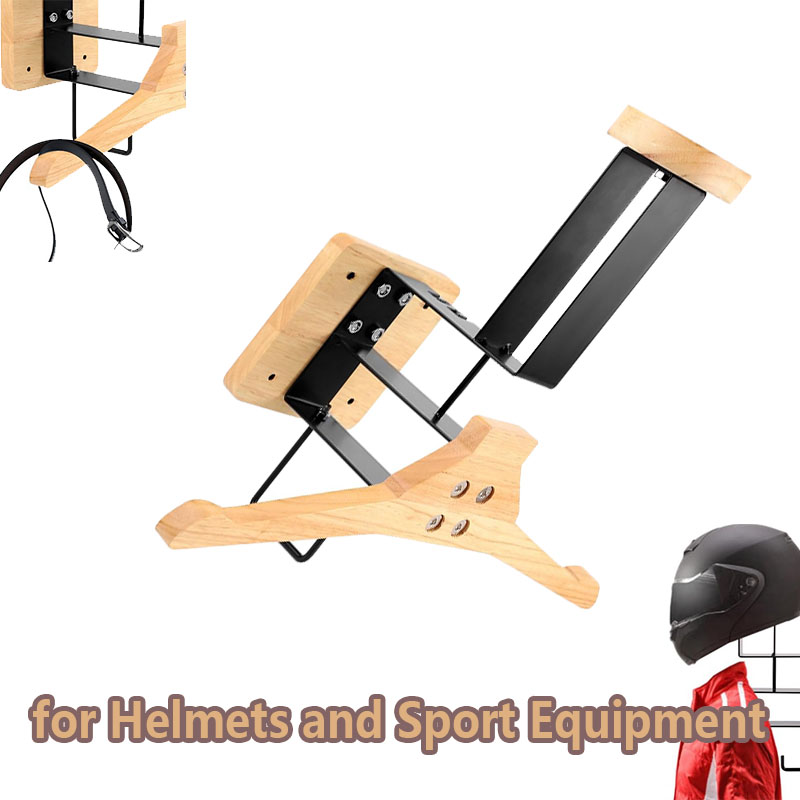 Wood Motorcycle Helmet Holder  - Sports Equipment Organizer recension och pris