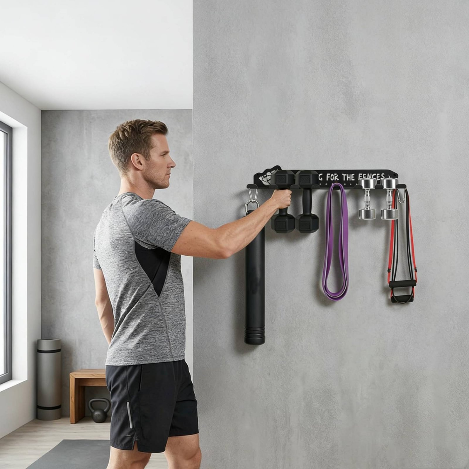 8 Hook Sports Equipment Rack H - Sports Equipment Organizer recension och pris