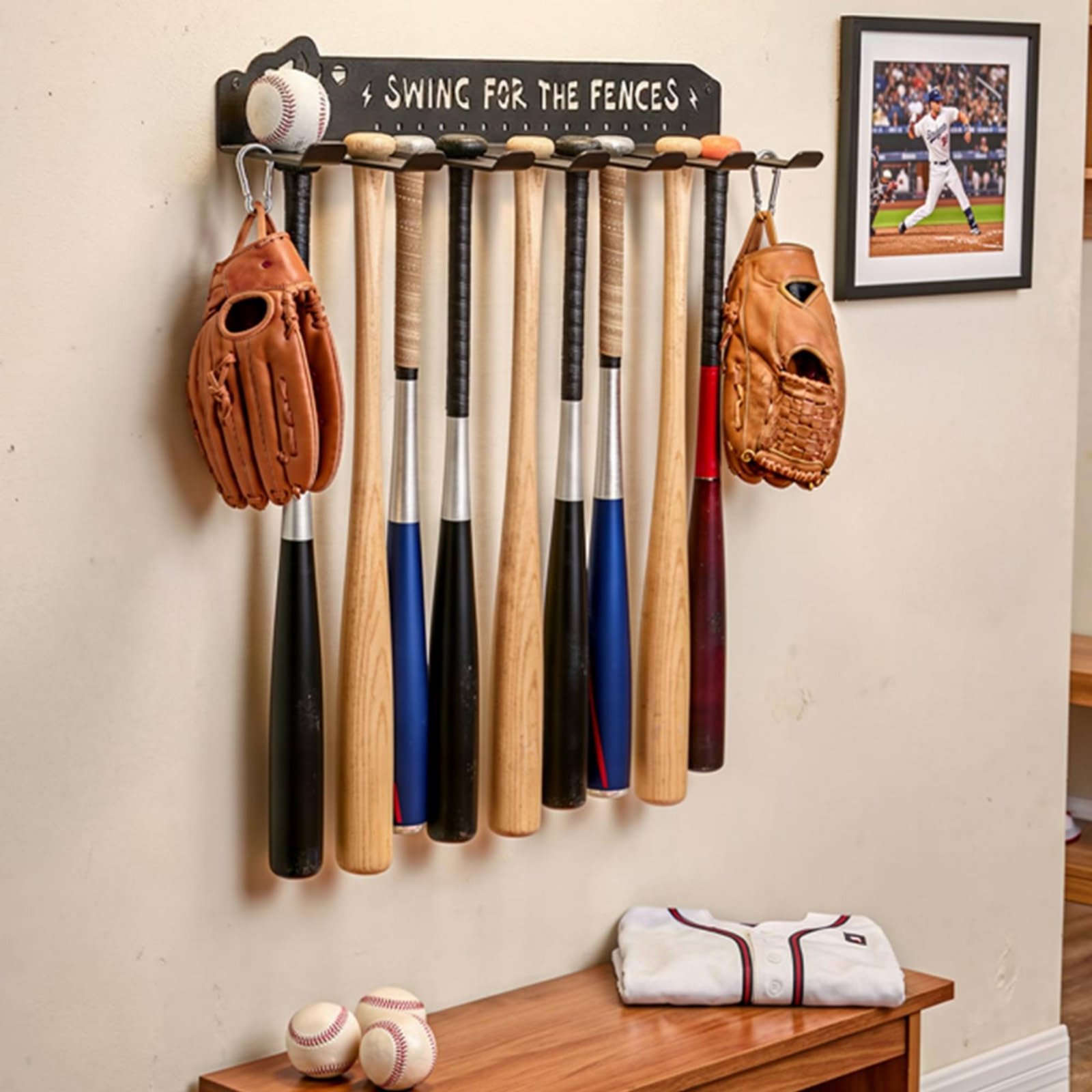8 Hook Sports Equipment Rack H - Sports Equipment Organizer recension och pris