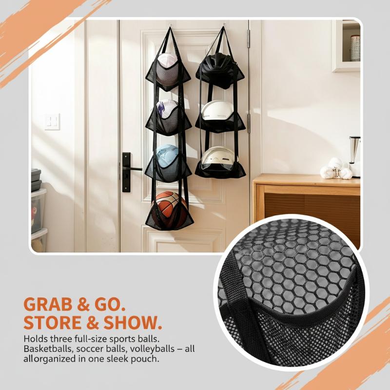 Wall Mounted Basketball Storag - Sports Equipment Organizer recension och pris
