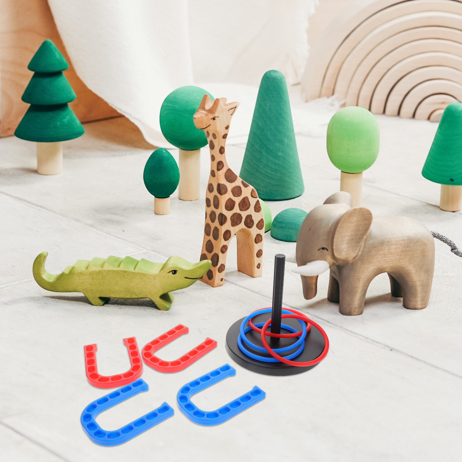 1Set Children Educational Plas - Horseshoe Game Set recension och pris