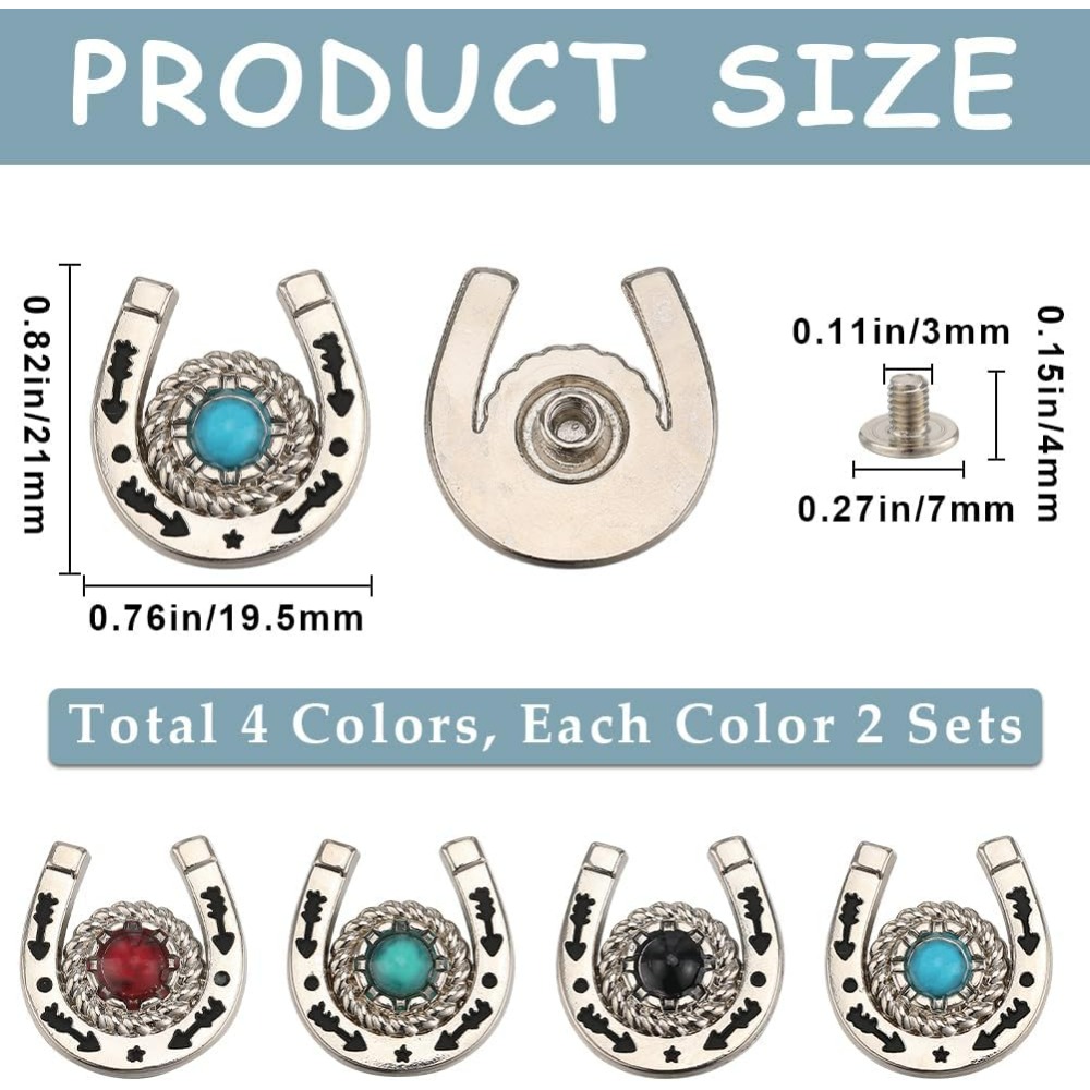 1 Box 8 Sets Horseshoe Screw B - Horseshoe Game Set recension och pris