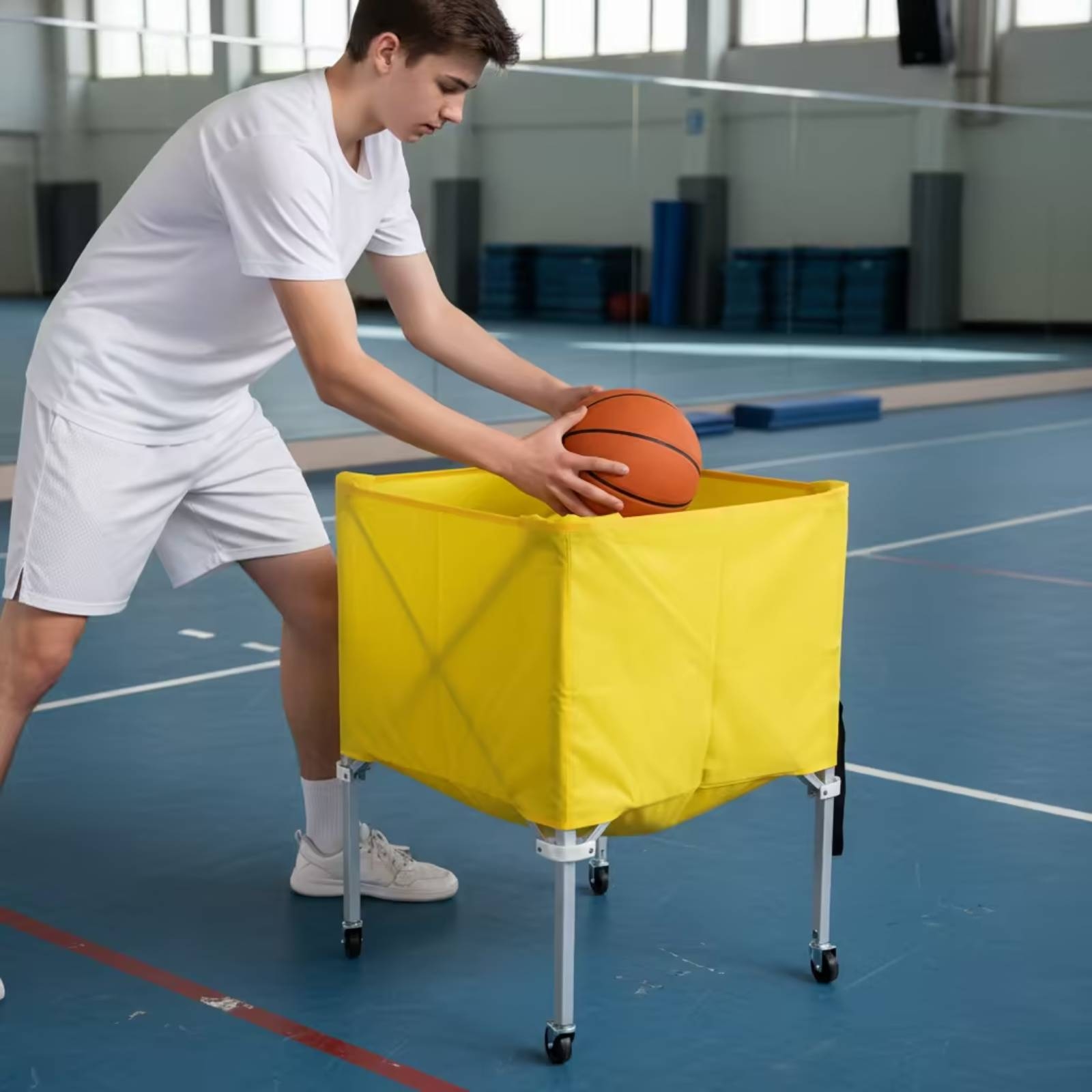 Collapsible Ball Cart Lightwei - Sports Equipment Organizer recension och pris