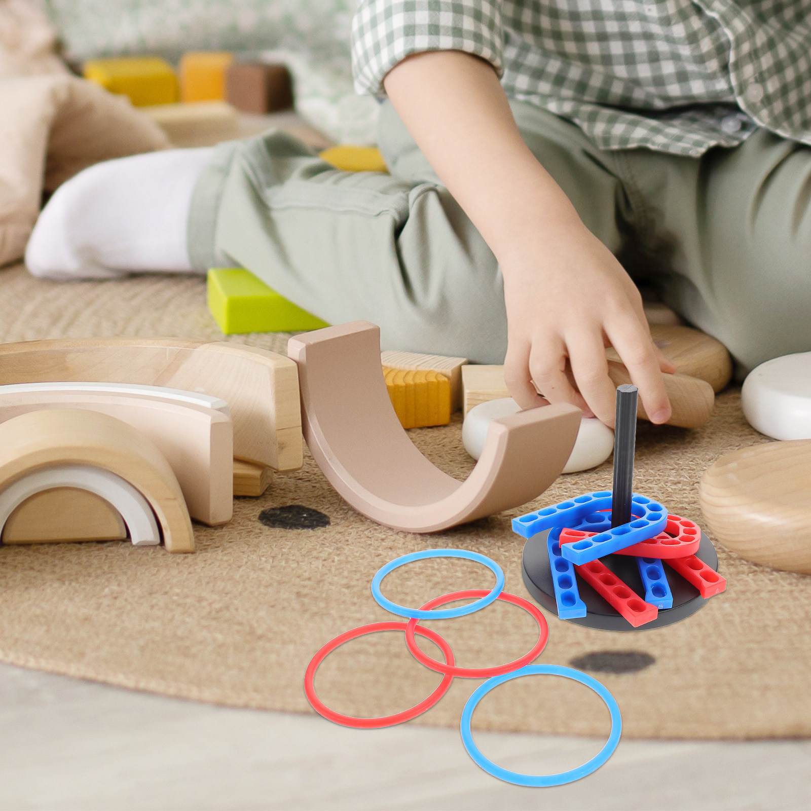 1Set Children Educational Plas - Horseshoe Game Set recension och pris