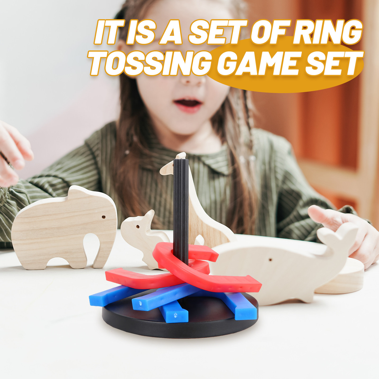 18Pcs Plastic Ring Toss Game H - Horseshoe Game Set recension och pris